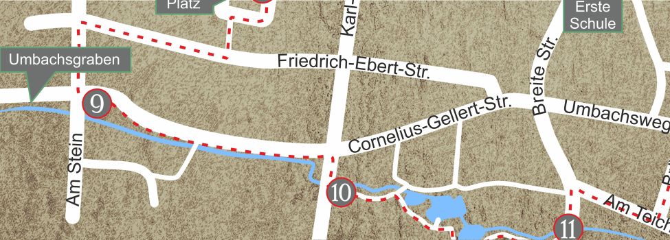 Entlang des Fußwegs Cornelius-Gellert-Straße kommen Sie über die Karl-Marx-Straße zum Eingang des Parks, neben dem AWO-Heim. Entlang des Fußwegs Cornelius-Gellert-Straße kommen Sie über die Karl-Marx-Straße zum Eingang des Parks, neben dem AWO-Heim.